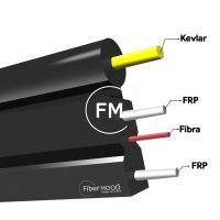 Cable Drop con mensajero de Kevlar 1 Hilo